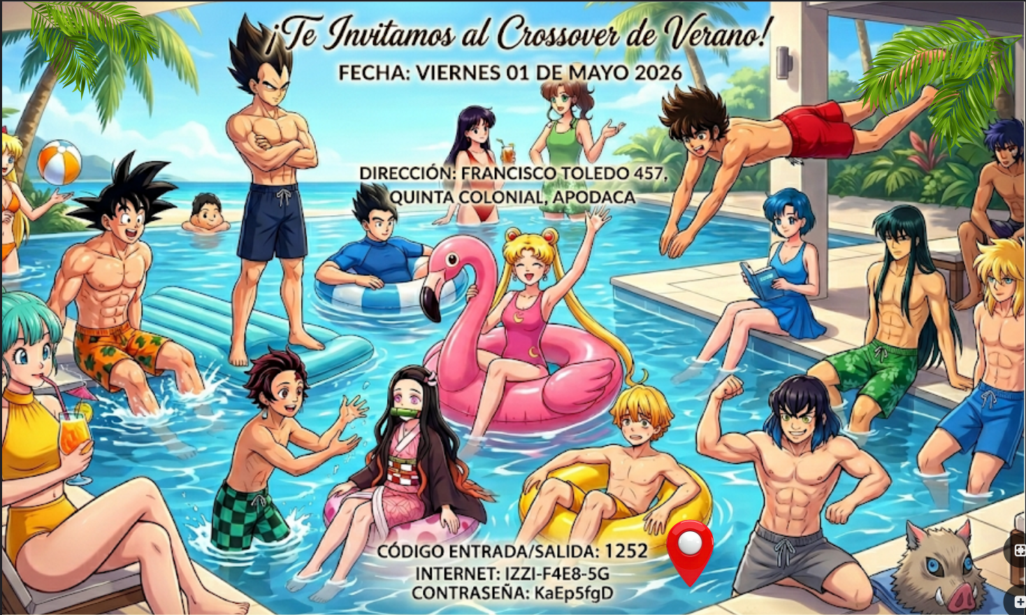 Invitación Crossover de Verano